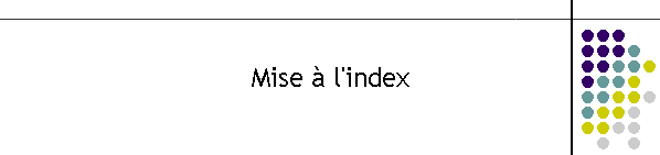 Mise  l'index